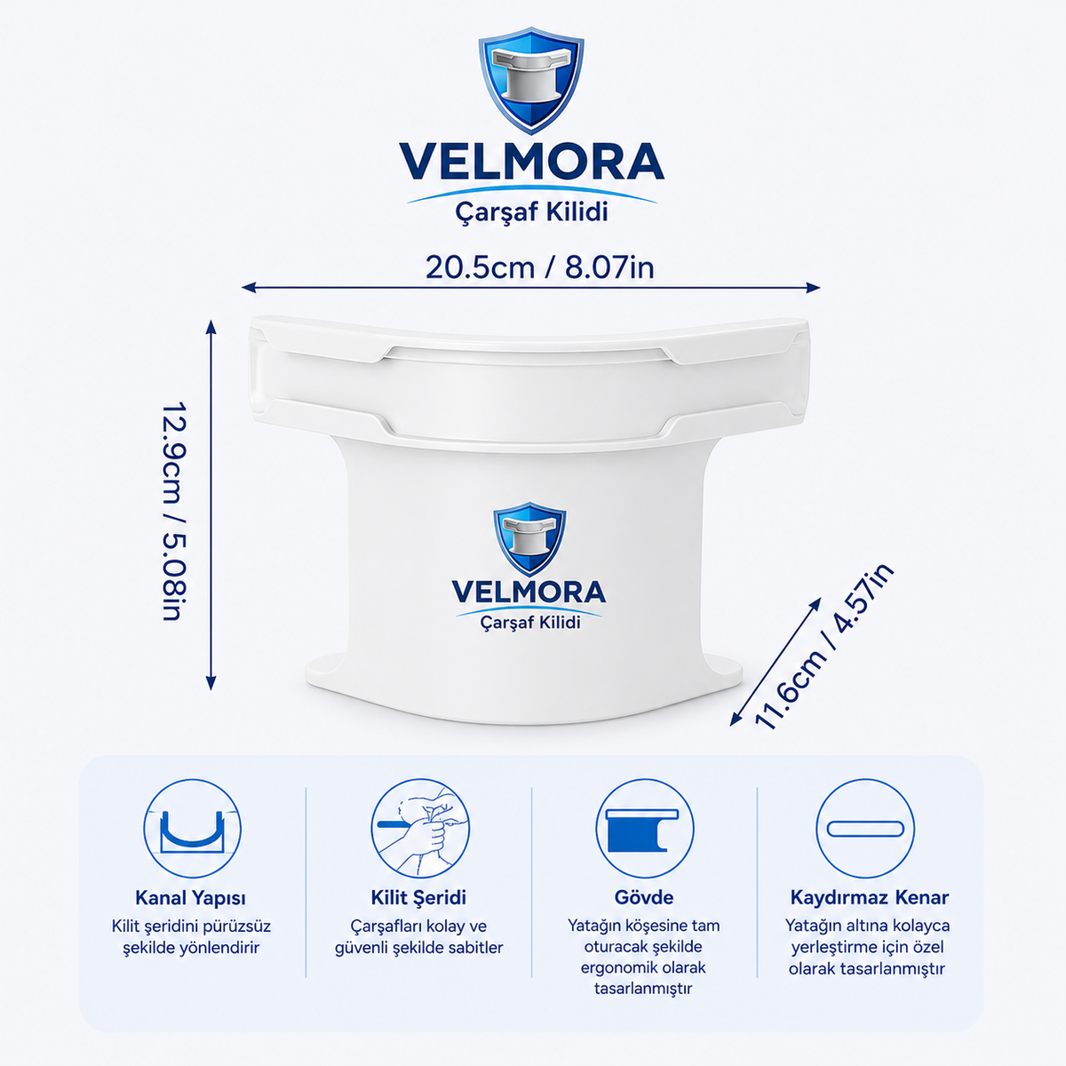 VELMORA™ Çarşaf Kilidi